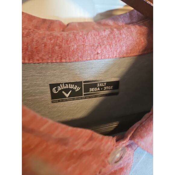 Callaway Short Sleeve Button Down Collar Polo sz 3XLT - Picture 4 of 8